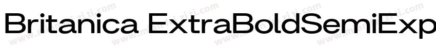 Britanica ExtraBoldSemiExpanded字体转换